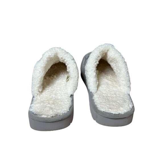 ARIAT Jackie Metallic Gray Snake Print Suede Leather Women's Slippers Sz 10 - Picture 5 of 14